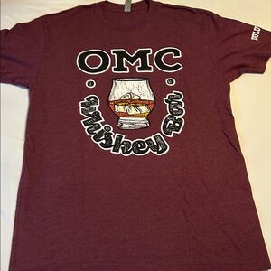 NWOT Women’s Maroon Whiskey Bar Graphic T-Shirt Size Small